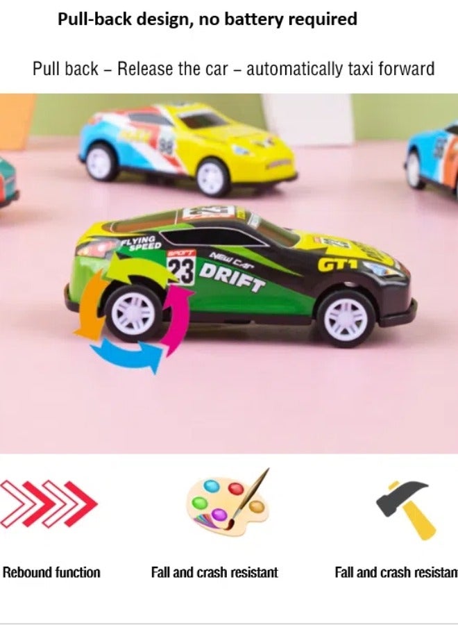 Children's pulleback mini car • Inertia iron car • Simulation model boy gift • Alloy toy car •6 random models - Image 2
