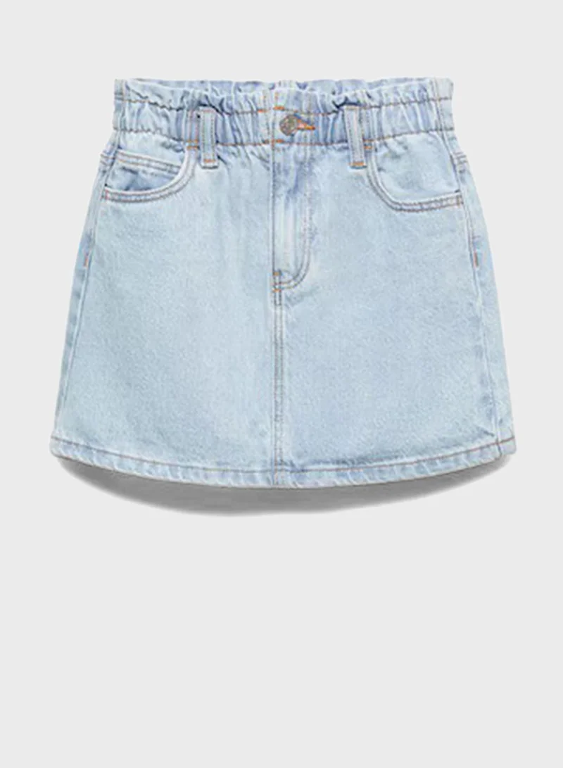 MANGO Kids Essential Denim Skirt
