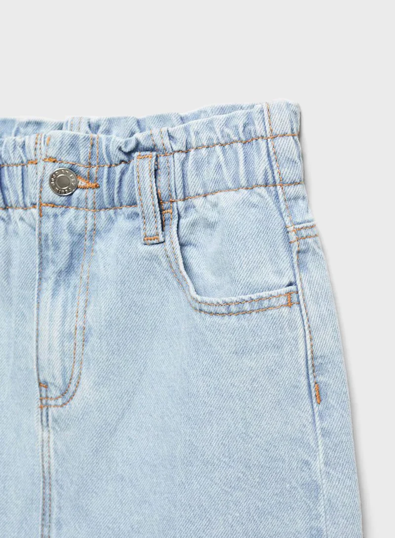 MANGO Kids Essential Denim Skirt