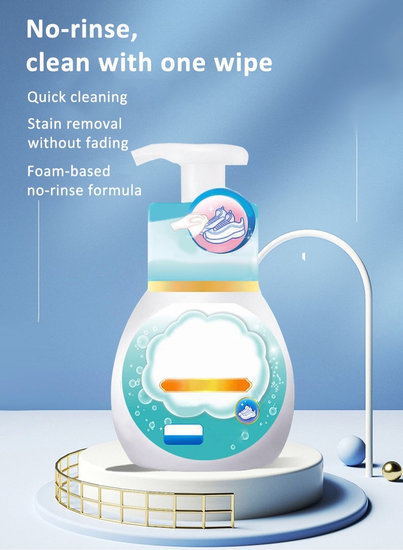 Foam Shoe Cleaner, Waterless Shoe Whitening Agent for Tennis Shoes, Canvas, Boots, PU 280ml  - Image 3