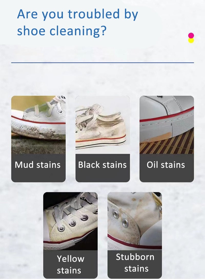 Foam Shoe Cleaner, Waterless Shoe Whitening Agent for Tennis Shoes, Canvas, Boots, PU 280ml  - Image 2