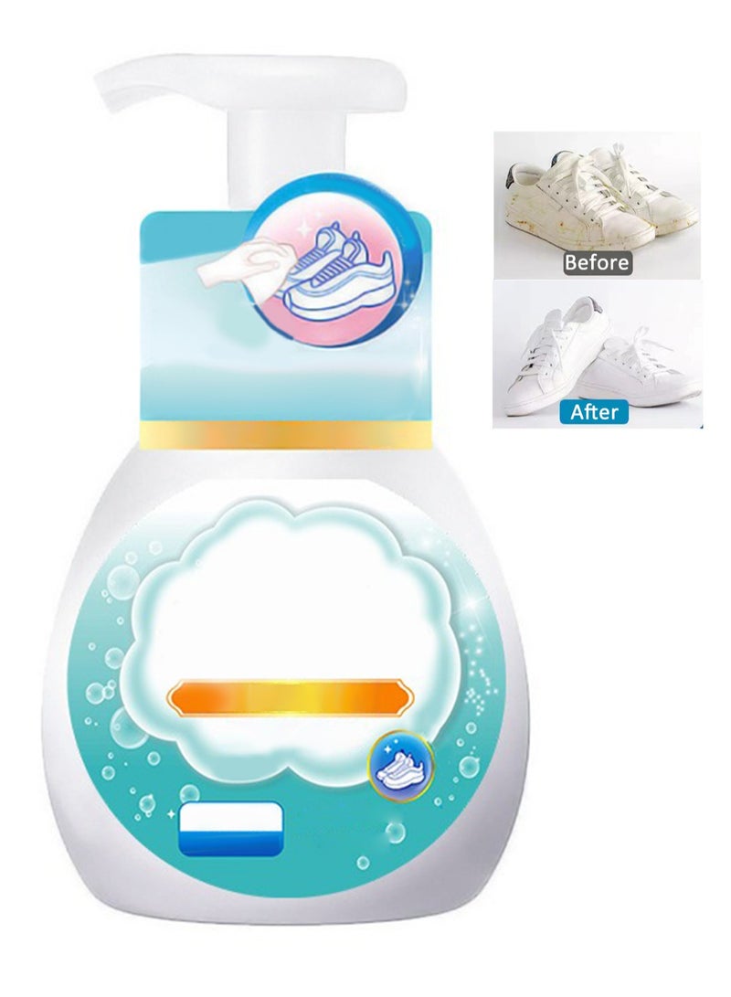 Foam Shoe Cleaner, Waterless Shoe Whitening Agent for Tennis Shoes, Canvas, Boots, PU 280ml  - Image 1