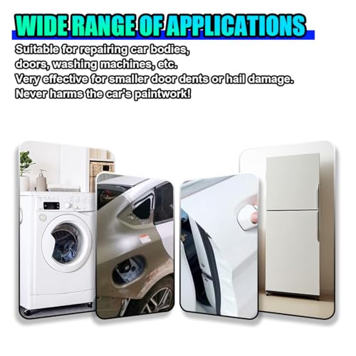 UHANBUT 4PCS PDR Tap Down Tool, Pen Shape Knockdown Remover, Car Paintless Dent Removal Kit, Portable Car Body Bulge Repair Tools, Anti Dent Automotive Damage Traceless Repair DIY Tool - Image 5