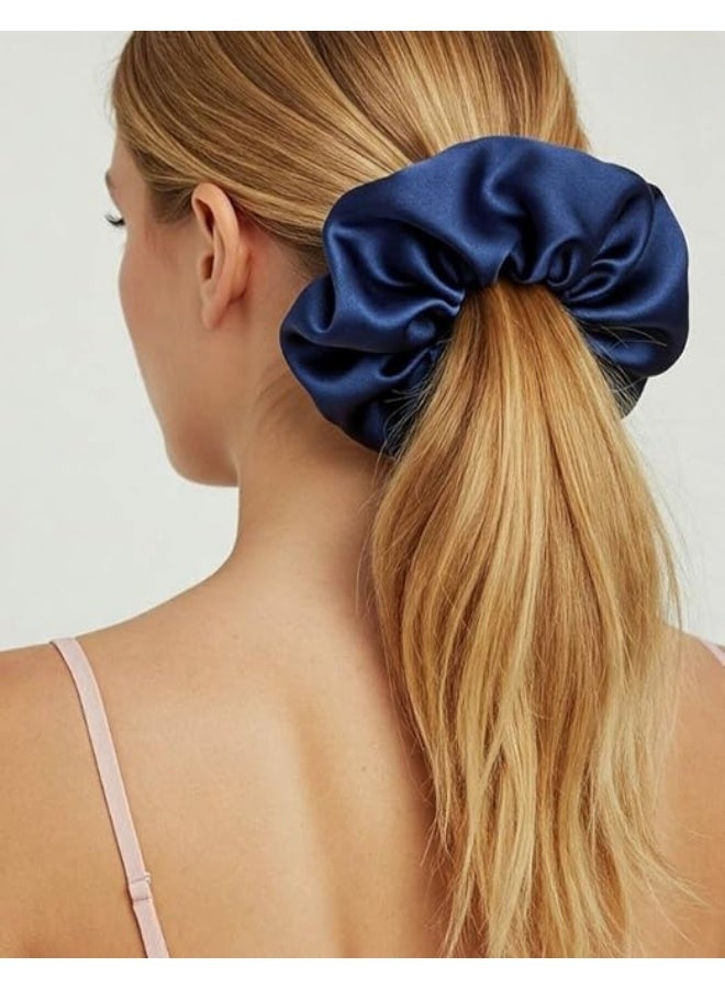 Extra Large Satin Scrunchie – Premium Soft Hair Tie, Multi-Color, Oversized Hair Accessory for Thick & Long Hair - Image 1