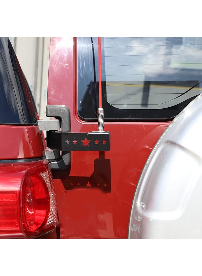 حامل هوائي الباب الخلفي مناسب لسيارة Toy@Ta Fj Cruiser 2007-2021، حامل هوائي الباب الخلفي للسيارة، ملحقات حامل الهوائي الخارجي (الطراز B) - Image 2