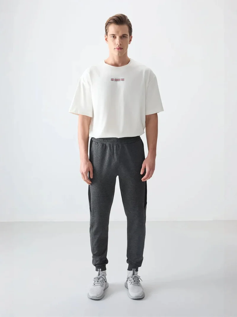 تومي لايف TOMMY Men's Regular-fit Fleece Sweatpants