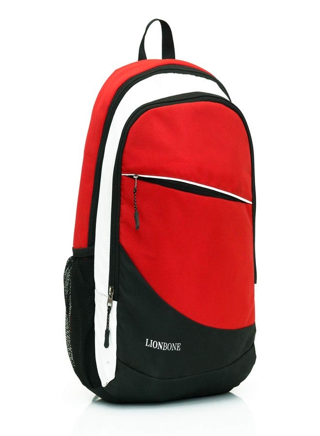 لايون بون حقيبة ظهر متعددة الاستخدامات من ليونبون سعة 24 لترًا (HB-LB-0019-Red-Bk-Wt) - Image 3