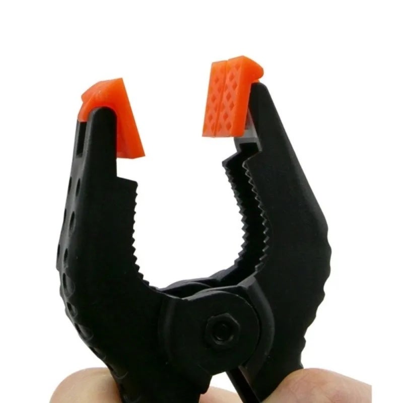 Universal Tablet Clamp: 10 Pack Black ABS Material - Strong Non-slip Grip Easy To Use LCD Holder for Mobile Device Screen Alignment Photo Studio Woodworking - Image 3