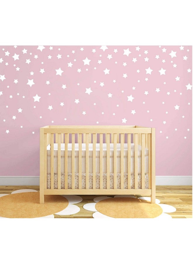 GESTYZ 190 Pieces Star Wall Decals, Matte Vinyl, Nursery Decor, Easy to Use, Removable for Kids Baby Girls Boys Bedroom, Home Decor Stickers Y17 (White) - Image 3