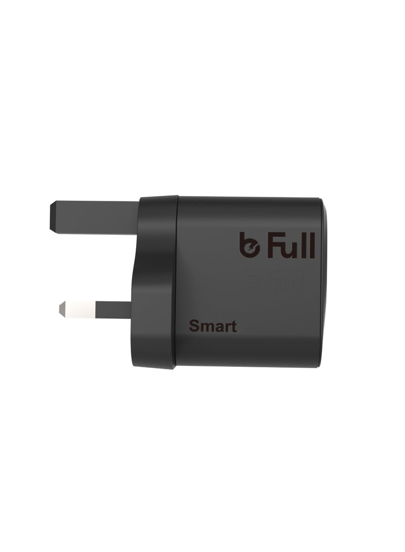 بي فول شاحن حائط bFull ذكي 12 واط بمنفذين USB – شحن سريع وآمن 2.4 أمبير مع حماية متعددة وضمان سنتين - Image 3