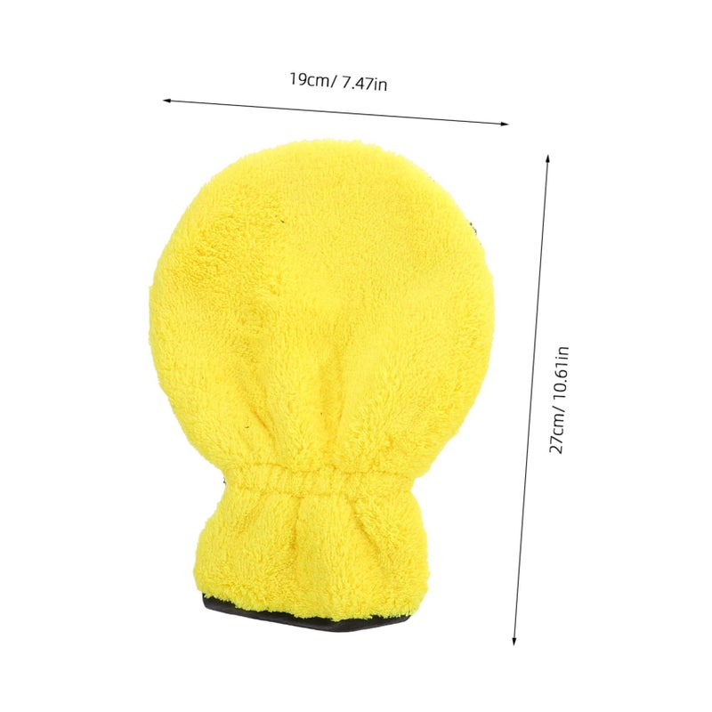 2 Pair Double Sided Car Cleaning Mitts Microfiber Wash Gloves Comfortable Detailing Tools - Image 3