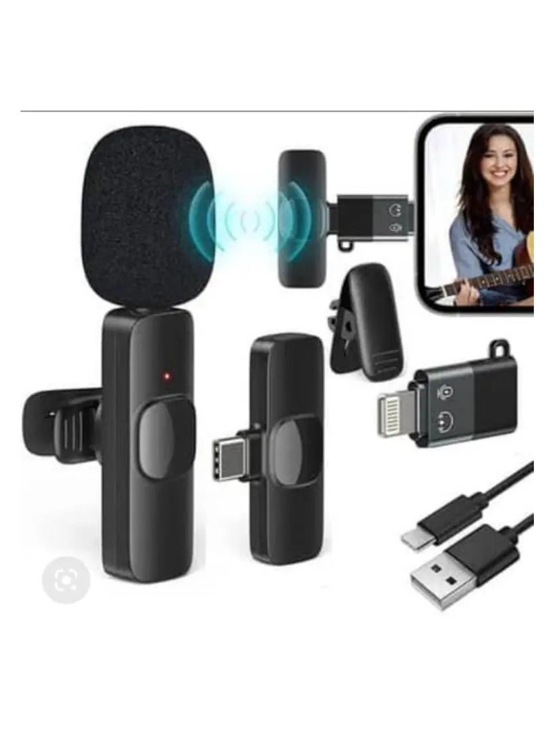 K8 Wireless Microphone Portable Audio Video Recording For Port Live Game Shooting Streaming Vlogging Youtube For Mobile Phone Camera - Image 2