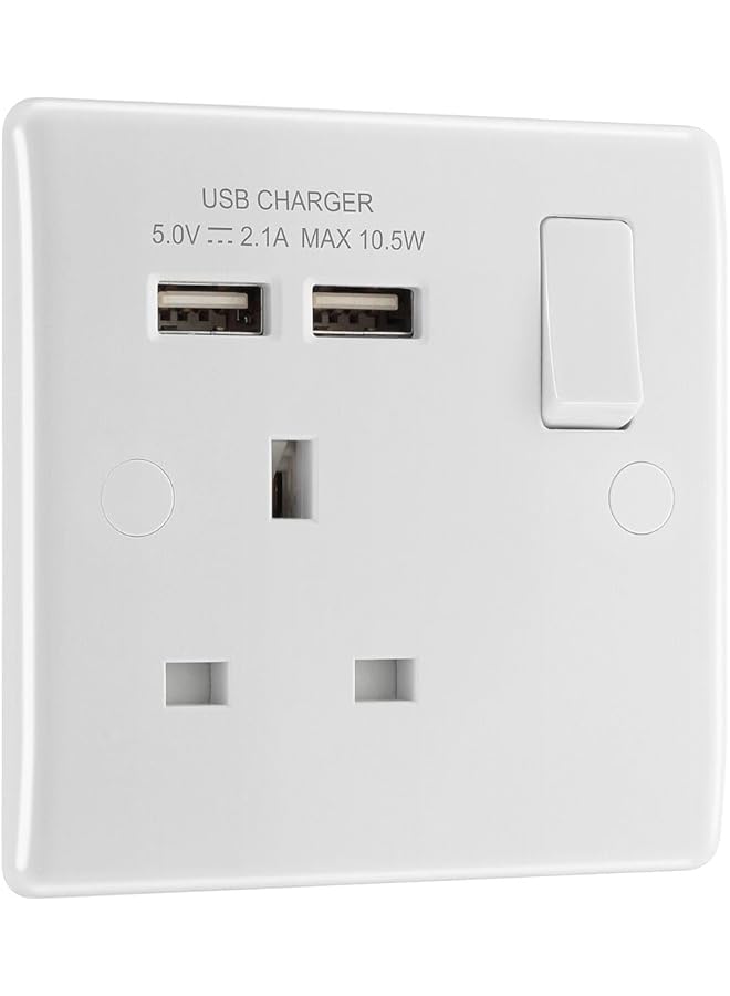 promass Switched Socket 2.1 Output, White 821u2 - Image 1