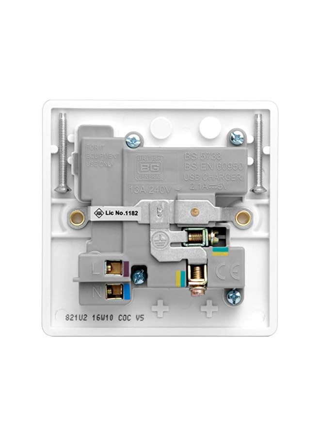 promass Switched Socket 2.1 Output, White 821u2 - Image 5