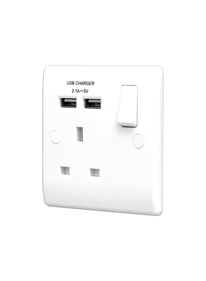 promass Switched Socket 2.1 Output, White 821u2 - Image 2
