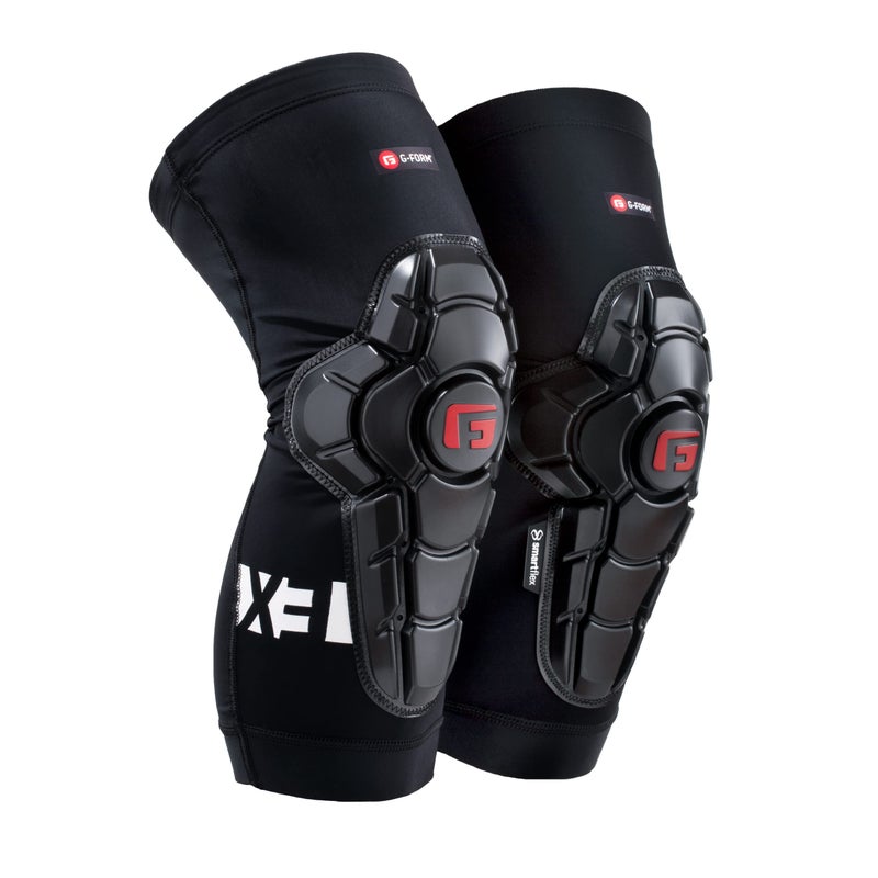 G-Form حراس الركبة G-Form Pro-X3 لدراجات الجبال - حراس ركبة للدراجين الرياضيين - كم ضغط للركبة لركوب الدراجات الجبلية والمزيد - وسادات حماية لدعم الركبة - أسود، حجم كبير للبالغين - Image 1
