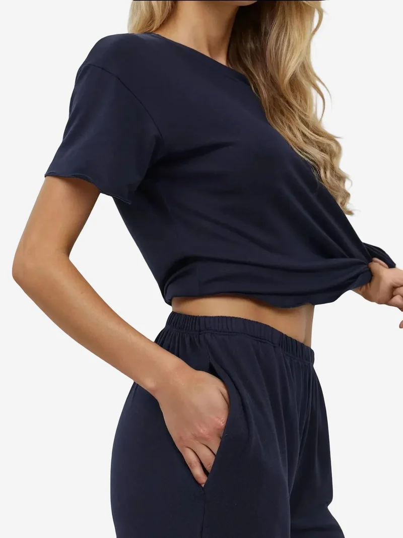 HICCUP Soft Touch Homwear Relax Fit Pajama Set