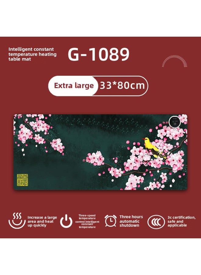 Heating Mouse Pad Warm Table Mat Hand Warmer Office Warm Table Mat Heating Heating Table Mat Hand Warmer-Color:330*800 [heating Pad]]-Pattern:G-1089 - Image 1