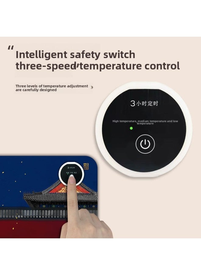 Heating Mouse Pad Warm Table Mat Hand Warmer Office Warm Table Mat Heating Heating Table Mat Hand Warmer-Color:330*800 [heating Pad]]-Pattern:G-1089 - Image 3