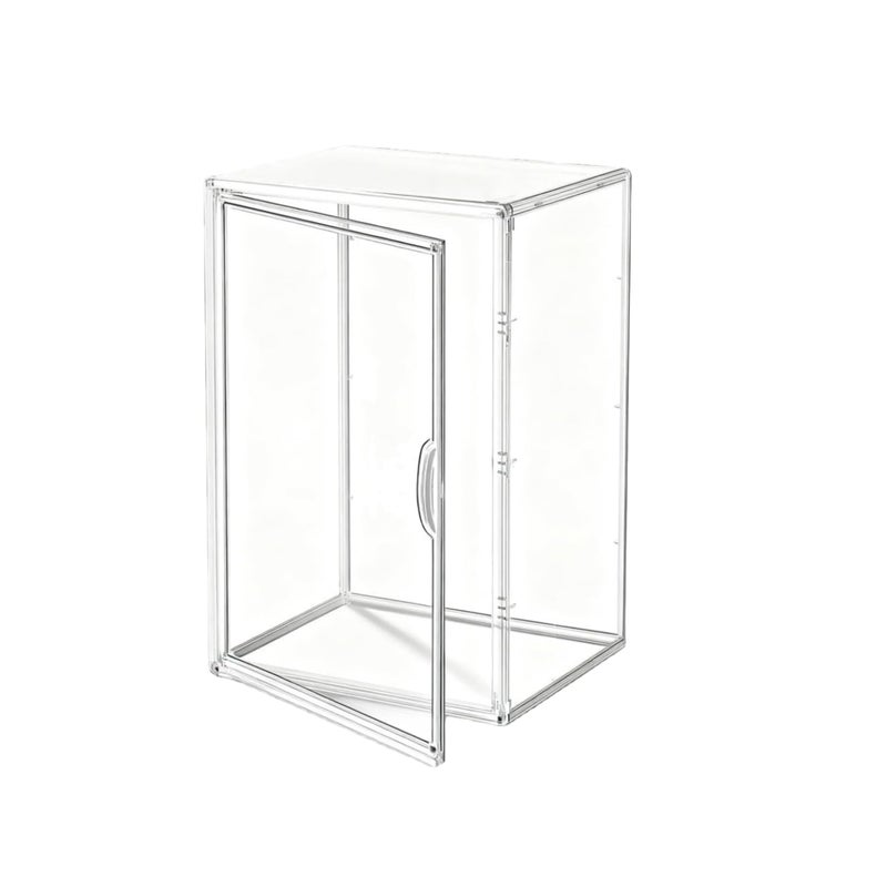 BFTDjanus Jumbo Vertical Acrylic Display Case - Extra Tall 19.6" Cabinet for Oversized Figures, Magnetic Door & Stackable Dustproof Showcase for Statues, Plush Art Dolls (Extra Large 14.5"x11.5"x19.6") - Image 1