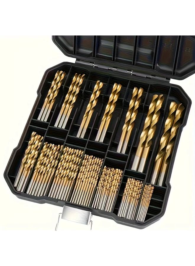 50pcs Titanium Coated Drill Bits High Speed Steel 135 Degree Spiral Hex Shank Multi Purpose - Image 2