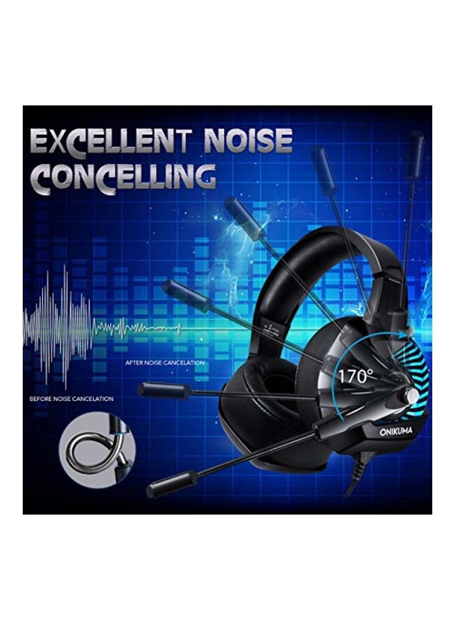 onikuma Renewed - K6 Wired Over-Ear Gaming Headphones With Mic Jewellery - Image 3