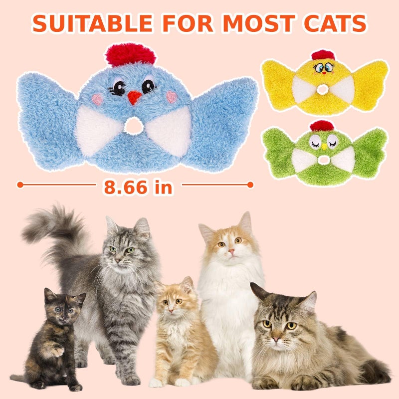 Retro Shaw Cat Toys,Bird Cat Toy with Catnip & Silvervine - Interactive Realistic Kitten Toy with Crinkle Sound for Indoor Cats, Satisfies Natural Hunting Instincts - Image 5