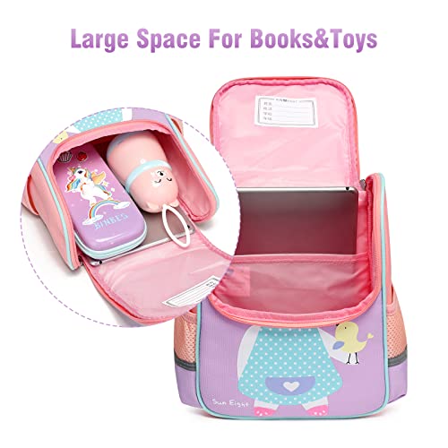 SUN EIGHT Toddler Lightweight Backpack for Girls Cute 3D Animal Waterproof Schoolbag for Baby Girl Boy 1-3 Years（Rabbit） - Image 4
