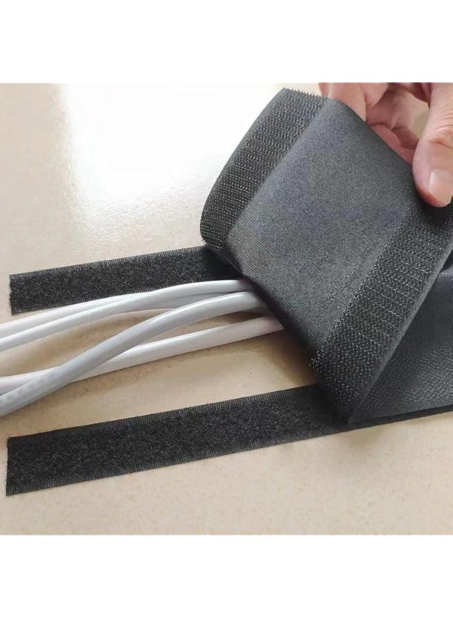 PROMASS Cable Management Wrap, Self-Adhesive Tape, 1 m, Black  - Image 5