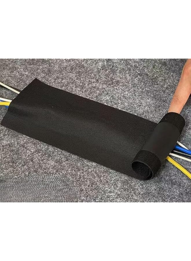PROMASS Cable Management Wrap, Self-Adhesive Tape, 1 m, Black  - Image 4