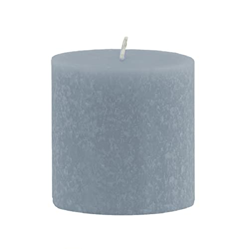 Root Candles Unscented Candles Premium Beeswax Blend Pillar Candle, 3 x 3-Inch, Williamsburg Blue - Image 5
