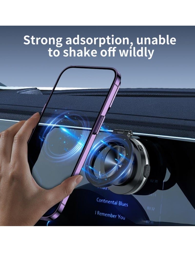 MIGOFAST Dashboard & Windshield Universal Electric Vacuum Smart Magnetic Suction Car Phone Mount Phone Holder Desk Stand with Suction Cup Base and Telescopic Arm 360 Degree Rotating for All Smartphones - Image 3