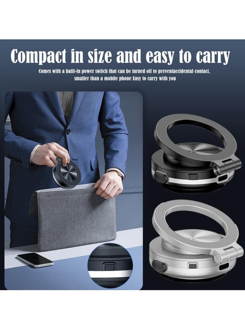 MIGOFAST Dashboard & Windshield Universal Electric Vacuum Smart Magnetic Suction Car Phone Mount Phone Holder Desk Stand with Suction Cup Base and Telescopic Arm 360 Degree Rotating for All Smartphones - Image 2