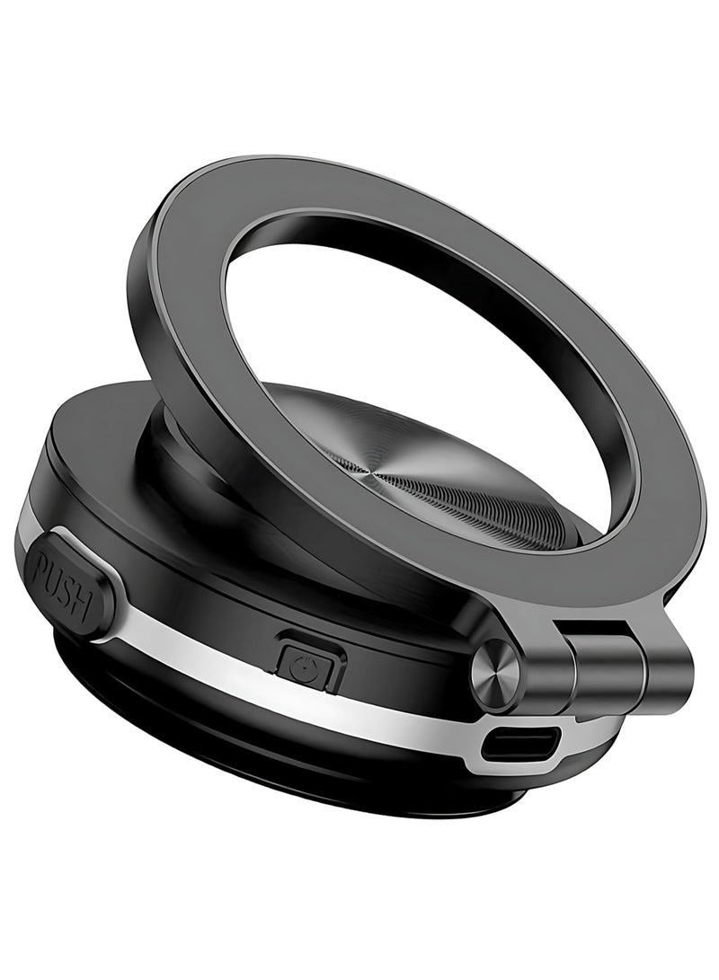 MIGOFAST Dashboard & Windshield Universal Electric Vacuum Smart Magnetic Suction Car Phone Mount Phone Holder Desk Stand with Suction Cup Base and Telescopic Arm 360 Degree Rotating for All Smartphones - Image 1