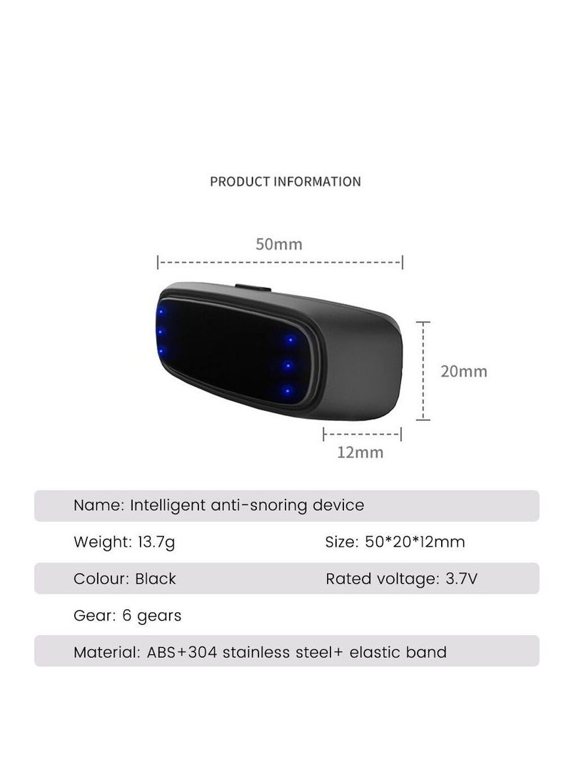Generic - Smart Anti Snoring Device EMS Portable Stop Snoring Device Comfortable Sleep Health Care Sleep Apnea Aid USB - Image 1