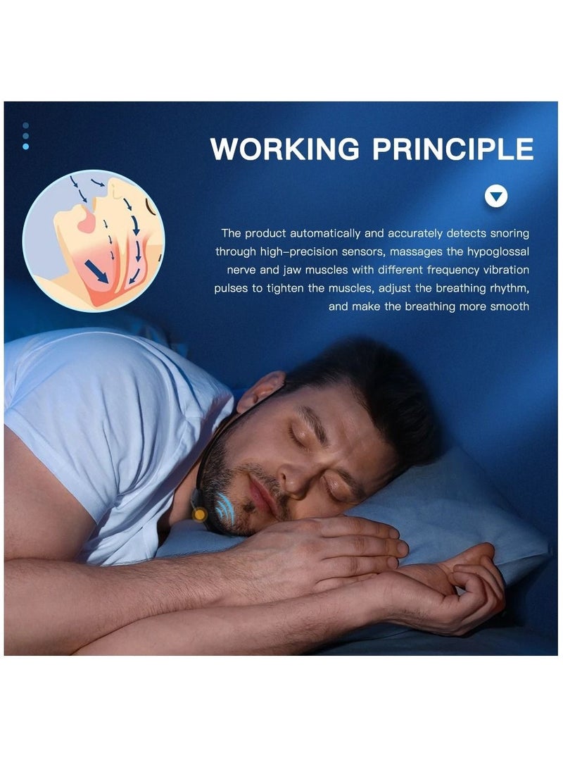 Generic - Smart Anti Snoring Device EMS Portable Stop Snoring Device Comfortable Sleep Health Care Sleep Apnea Aid USB - Image 1