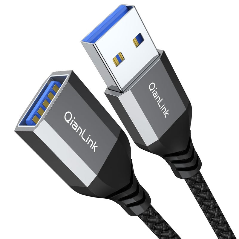 كيانلينك كابل تمديد USB من ، كابل تمديد USB 3.0 من ذكر إلى أنثى، نقل بيانات سريع متوافق مع لوحة مفاتيح USB، ماوس، محرك أقراص فلاش، محرك أقراص ثابت (3.3) - Image 1
