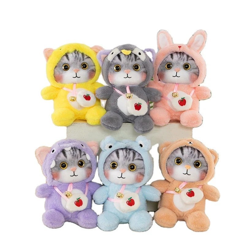 Y&D Cartoon Animal Plush Toys – Small Stuffed Animal Toy Cat for Kids, Soft Cuddly Stuffed Animal Toys Ideal as Gift for Boys and Girls - Image 2
