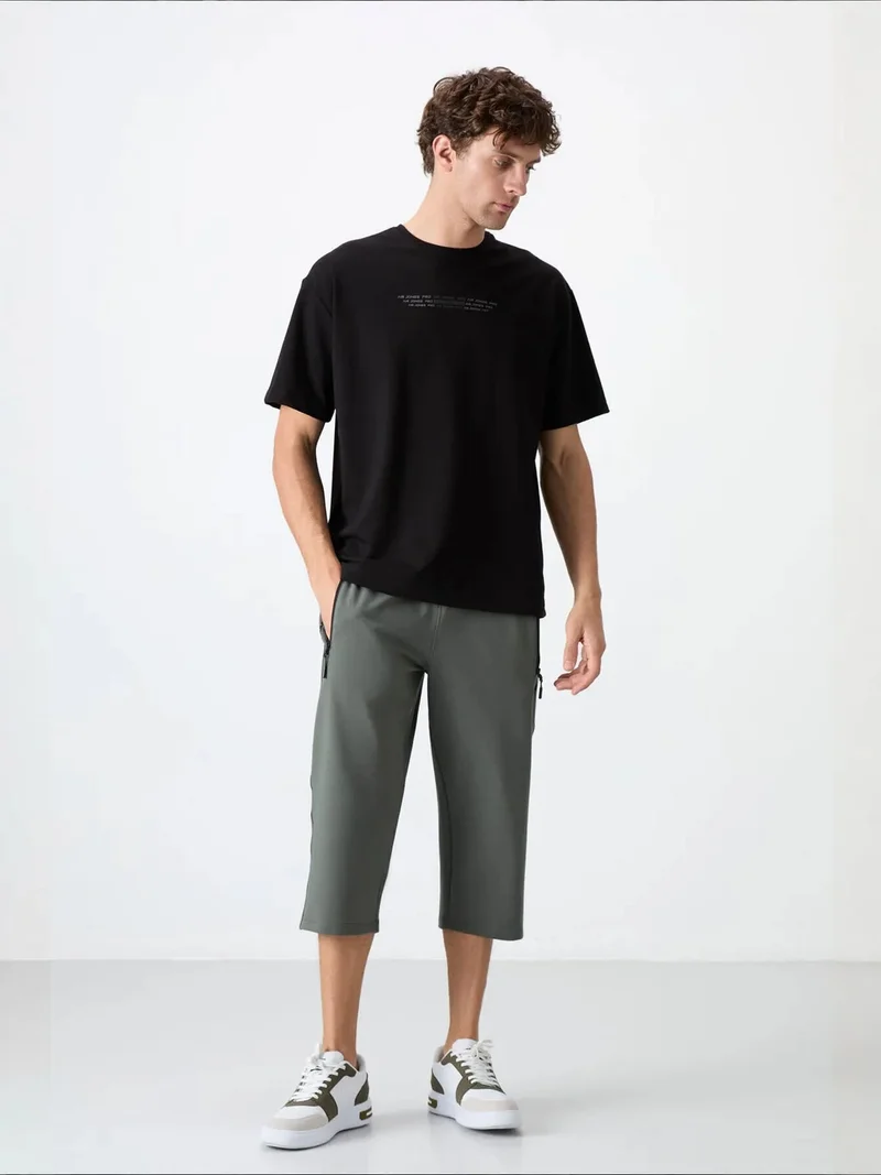 Tommylife Charcoal Grey TOMMY Men's Cotton Blend Shorts for Men | Best Price UAE