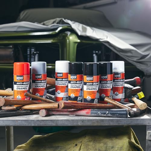 U-POL Anti Rust Protective Enamel Spray, Long-Lasting & Durable Vehicle Spray Paint With Anti-Fade Technology, Gloss Black Spray - Image 4