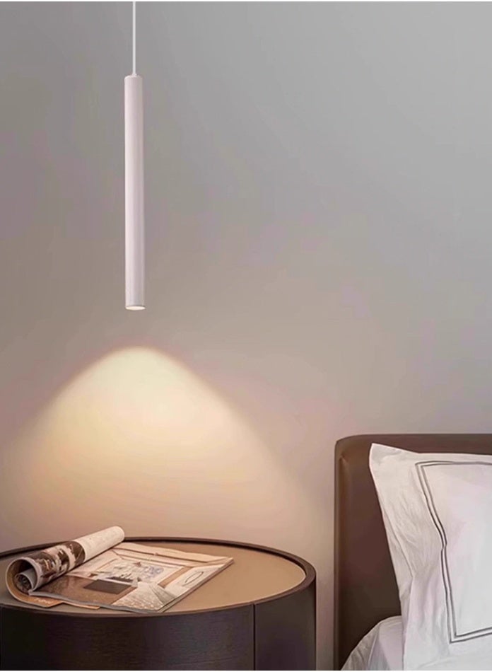 Vmax Modern Pendant Light Ceiling Lamp, 3000K Warm White, Hanging LED Tube Light, Chandelier Spot Light, for Kitchen, Bedroom, Living Room (White, 6W 4 * 30cm, Warm White) - Image 5