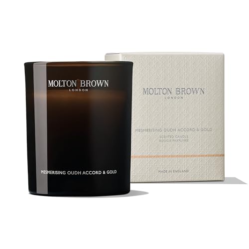 MOLTON BROWN شمعة مولتون براون المذهلة برائحة عود أكورد جولد ذات فتيلة واحدة 607 أونصة - Image 1
