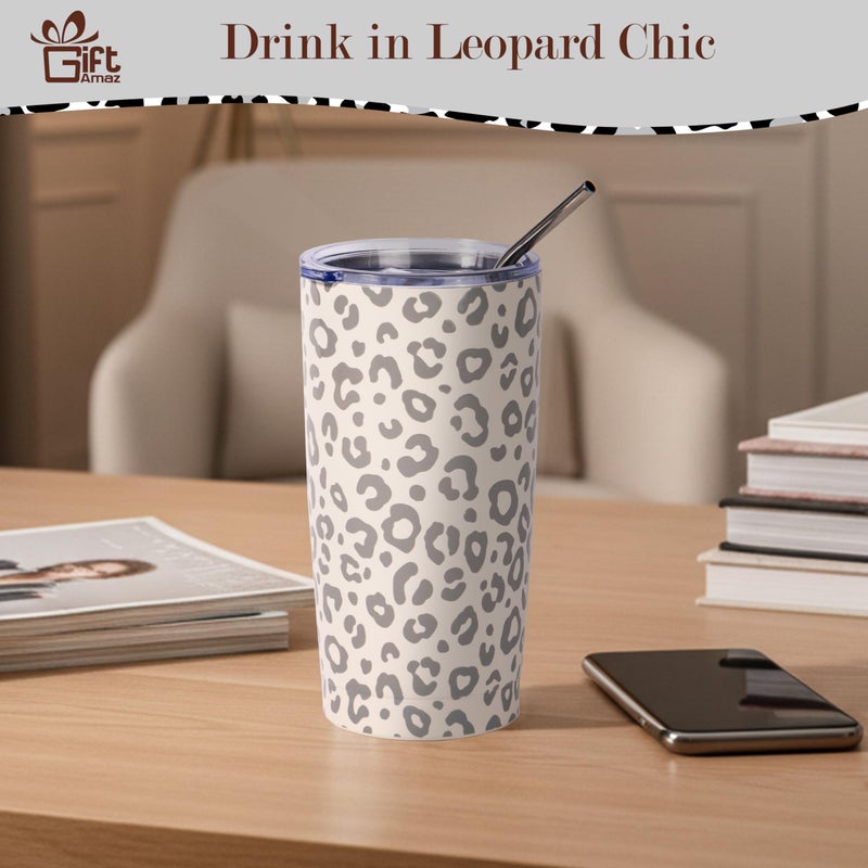 GiftAmaz Leopard Gifts for Women, Leopard Print Get Well Gift with Cheetah Tumbler, Tote Bag, Bracelet, Leopard Themed Gifts Coworker Valentines Day Birthday Gift Basket for Women Girls Mom Wife - Image 4