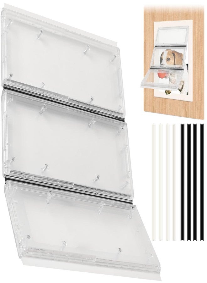 Calvana 3-Panel Airseal Pet Door Replacement Flap, Compatible with Ideal Pet Products 10.25"x15.75" Extra Large Dog Door, Easy Installation - Image 1
