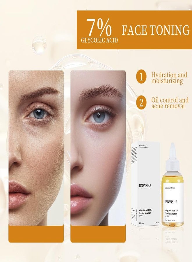 ENVISHA تونر حمض الجليكوليك 7% يرطب البشرة، لطيف وغير مهيج، غني بحمض الجليكوليك والألوة فيرا، يضيء البشرة، يمكن استخدامه من قبل الرجال والنساء - Image 4