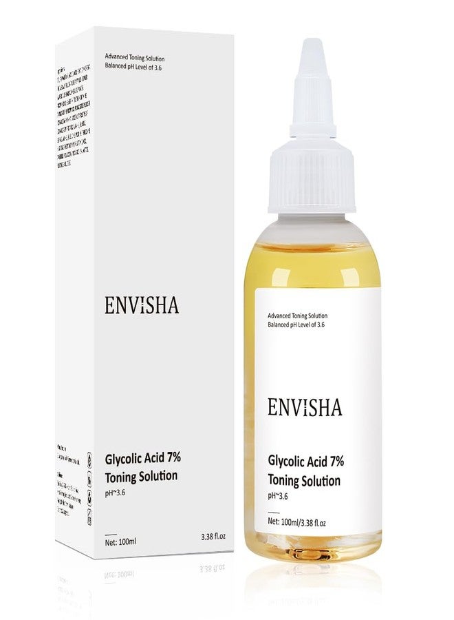 ENVISHA تونر حمض الجليكوليك 7% يرطب البشرة، لطيف وغير مهيج، غني بحمض الجليكوليك والألوة فيرا، يضيء البشرة، يمكن استخدامه من قبل الرجال والنساء - Image 1
