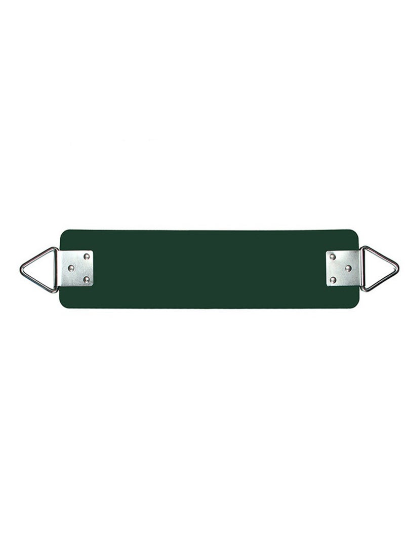 Dark Green Swing Seat, 77x15cm Yard Equipment, Metal Triangle Ring For Kids And Adults (Weight Limit 113kg/250lbs)  - Image 1