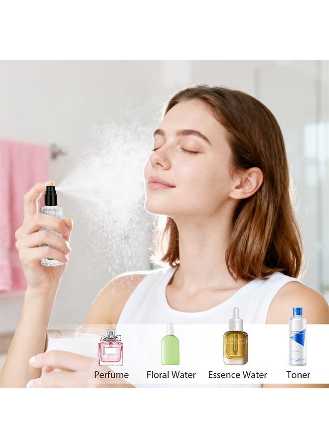 2PCS 10ML Refillable Travel Perfume Atomiser Bottles, Textured Glass Fine Mist Spray Bottle Portable Fragrance Dispenser for Women Men - Image 5
