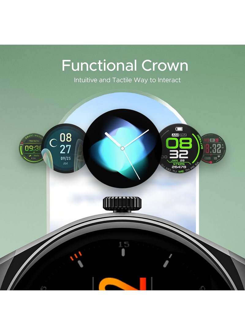 boAt Lunar Seek with 1.39" HD Display, Advanced Bluetooth Calling, Functional Crown, Multiple Sports Mode,100 Watch Faces, IP67 Dust, Sweat & Splash Resistance, HR & SpO2 Monitoring Cool Blue - Image 3