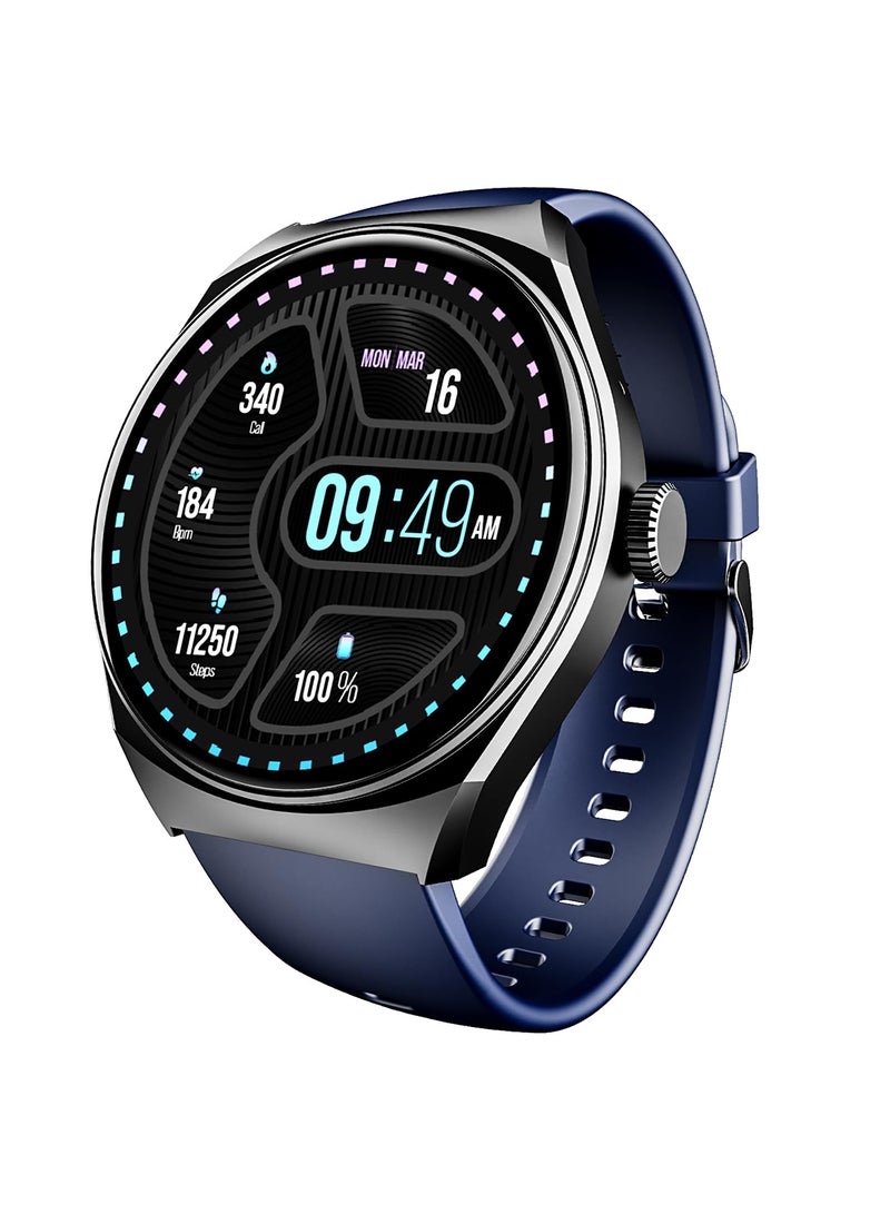 boAt Lunar Seek with 1.39" HD Display, Advanced Bluetooth Calling, Functional Crown, Multiple Sports Mode,100 Watch Faces, IP67 Dust, Sweat & Splash Resistance, HR & SpO2 Monitoring Cool Blue - Image 1